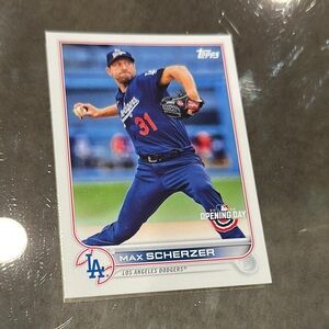 Topps Dodgers Pitcher Card in Blue